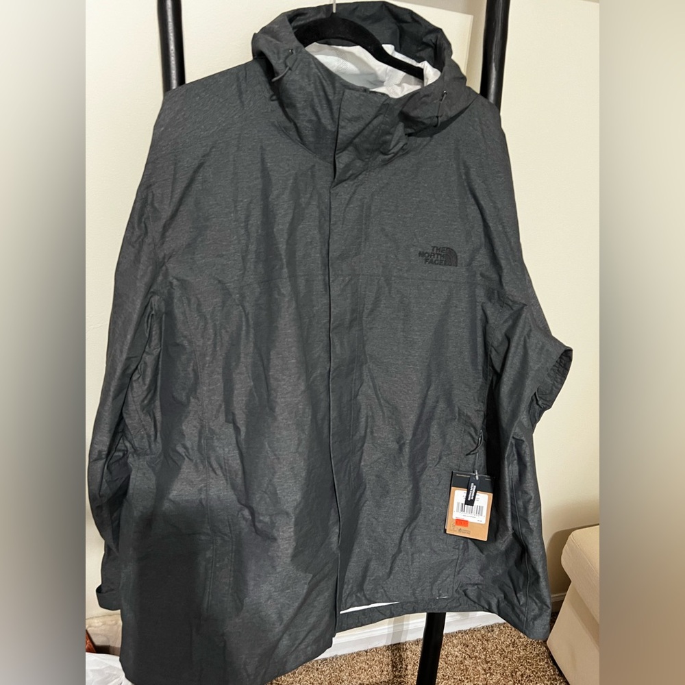 The North Face Gray Raincoat Water-Resistant Versatile